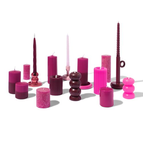 bougie LED bordeaux