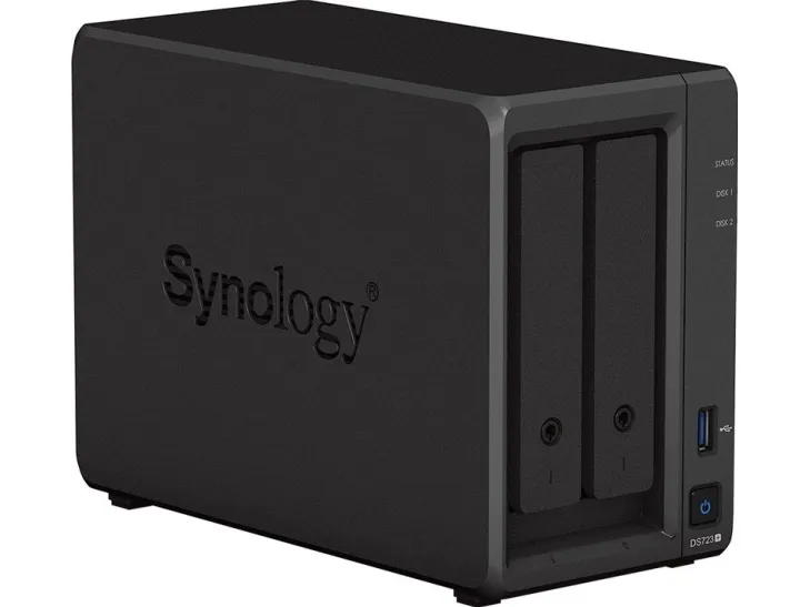 Synology Disk Station DS723  - NAS-server - 2 bays - RAID 0, 1, JBOD - RAM 2 GB - Gigabit Ethernet - iSCSI support