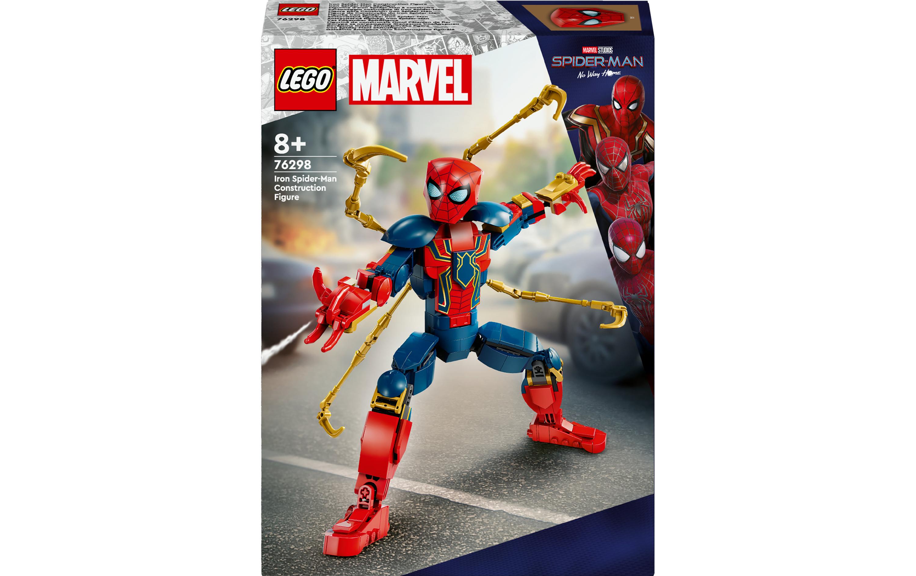 Marvel Iron Spider-Man Baufigur 76298Bewegliches Bauspielzeug mit Rüstung