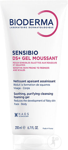 Bioderma Sensibio DS + Gel Nettoyant Apaisant Assainissant Tube 200ml