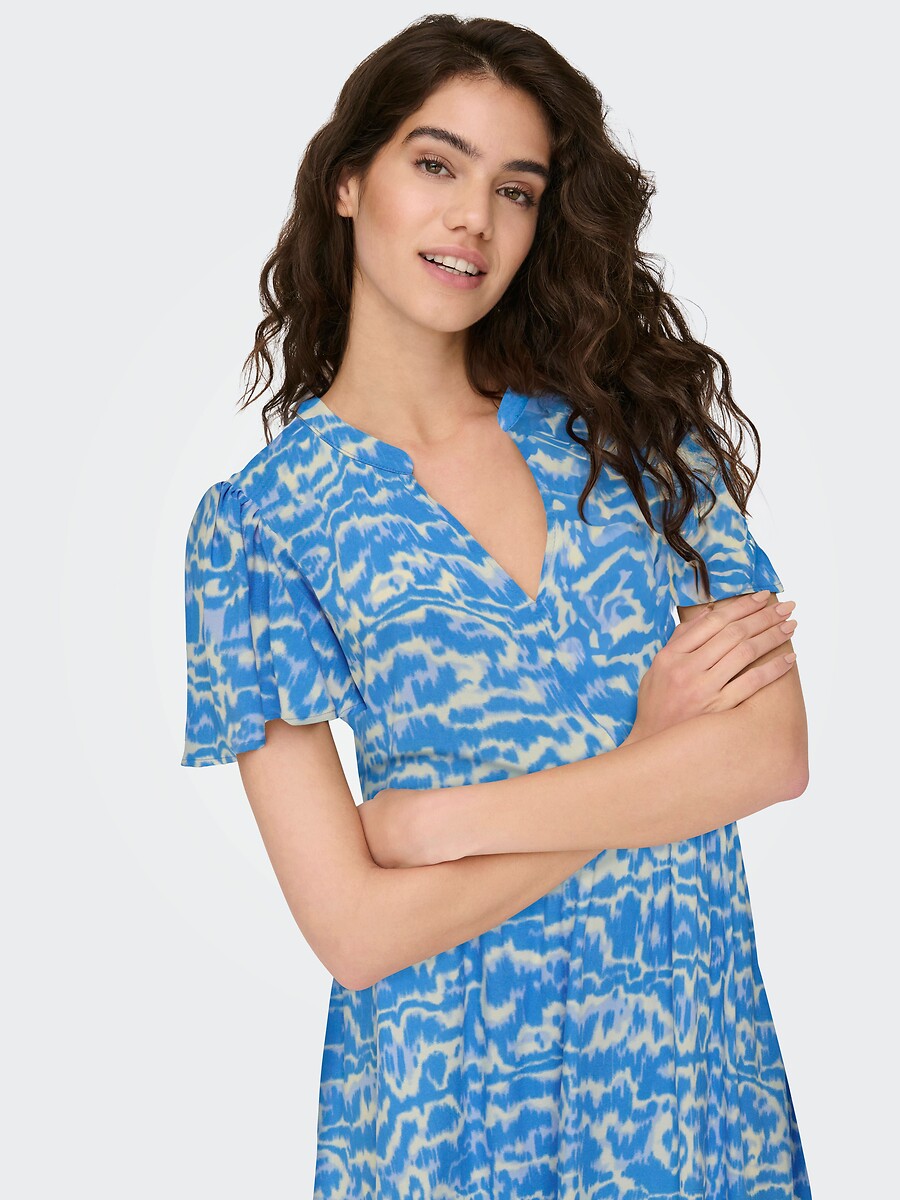 JDY<br>Vestido listrado, evasê