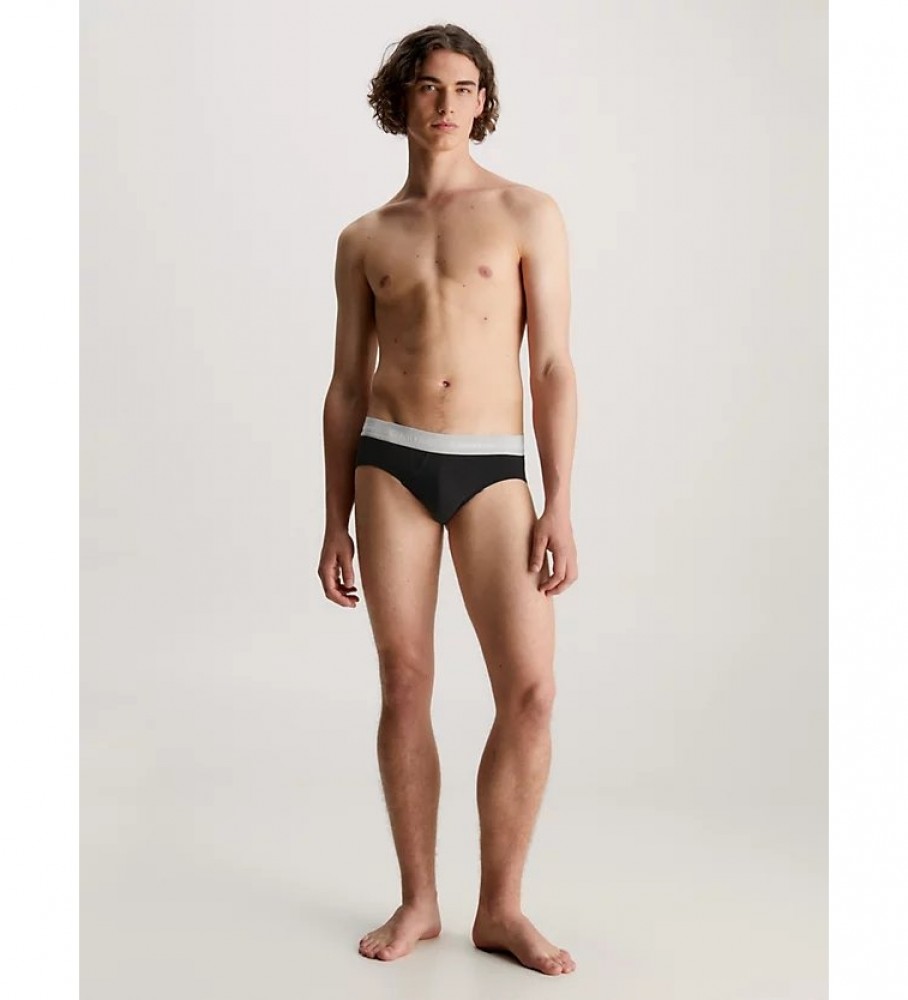 Pacote com 3 cuecas pretas Calvin Klein