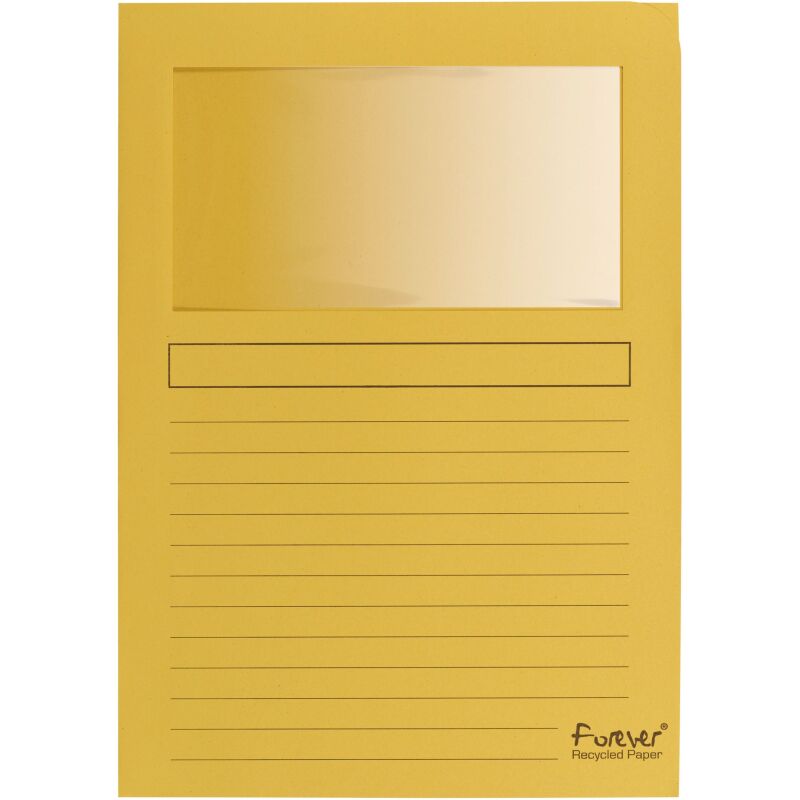 Chemises coin papier avec fenêtre Forever Exacompta - Paquet de 100