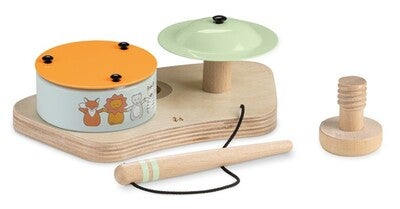 Hauck Play Drums S Aktivitetsleke til Lekebrikke, Animals