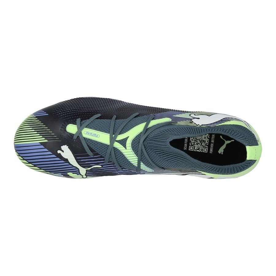 PUMA Future 7 Match FG/AG Lights Out - Gray Skies/Blanc/Fizzy Apple