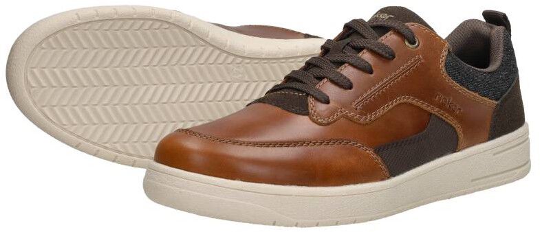 Rieker Veterschoenen Laag cognac