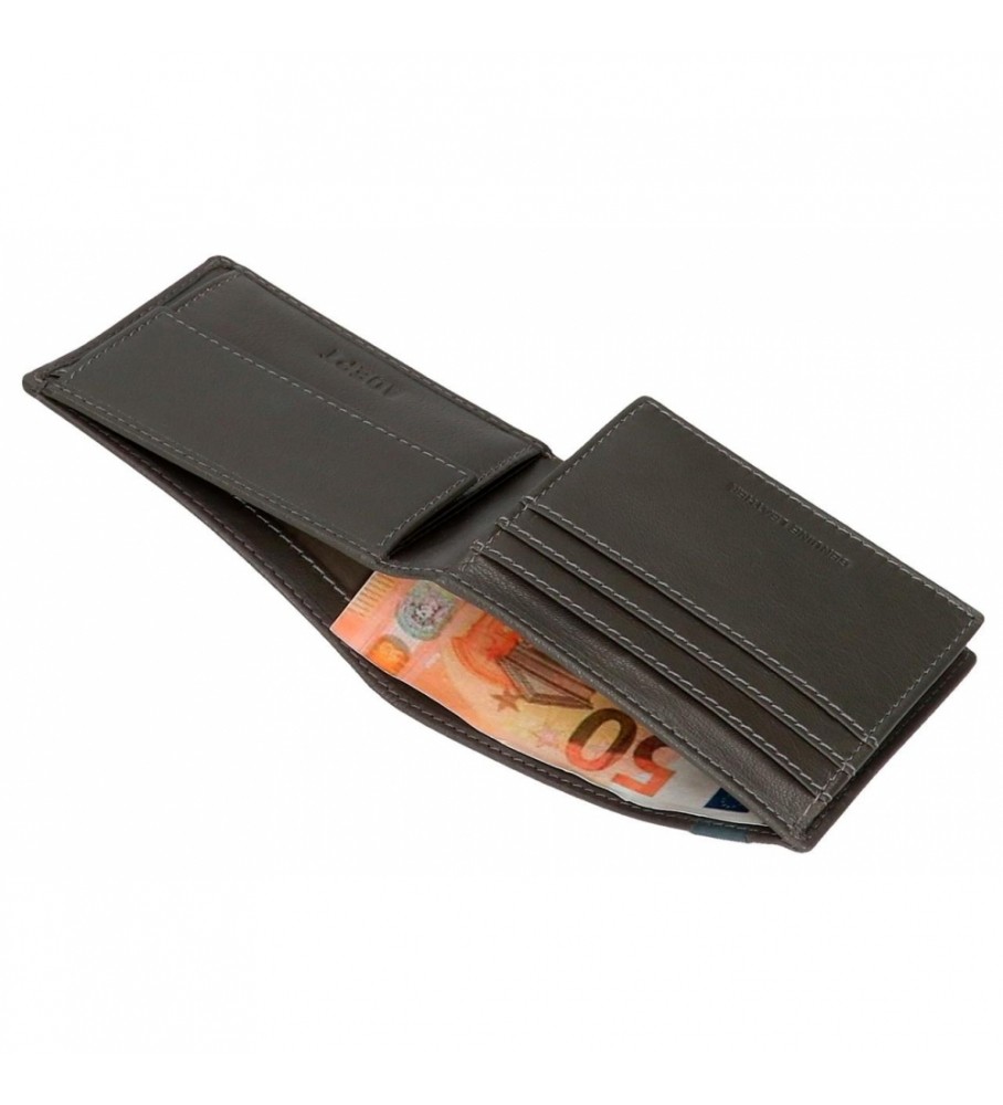 Carteira Joumma Bags Adept Max Antracite - 11x8x1cm -