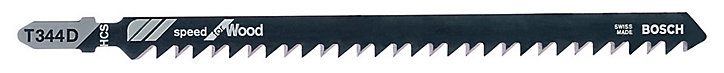 Lame scie sauteuse T droite grossière Bosch Bois tendre T344D, lot de 2