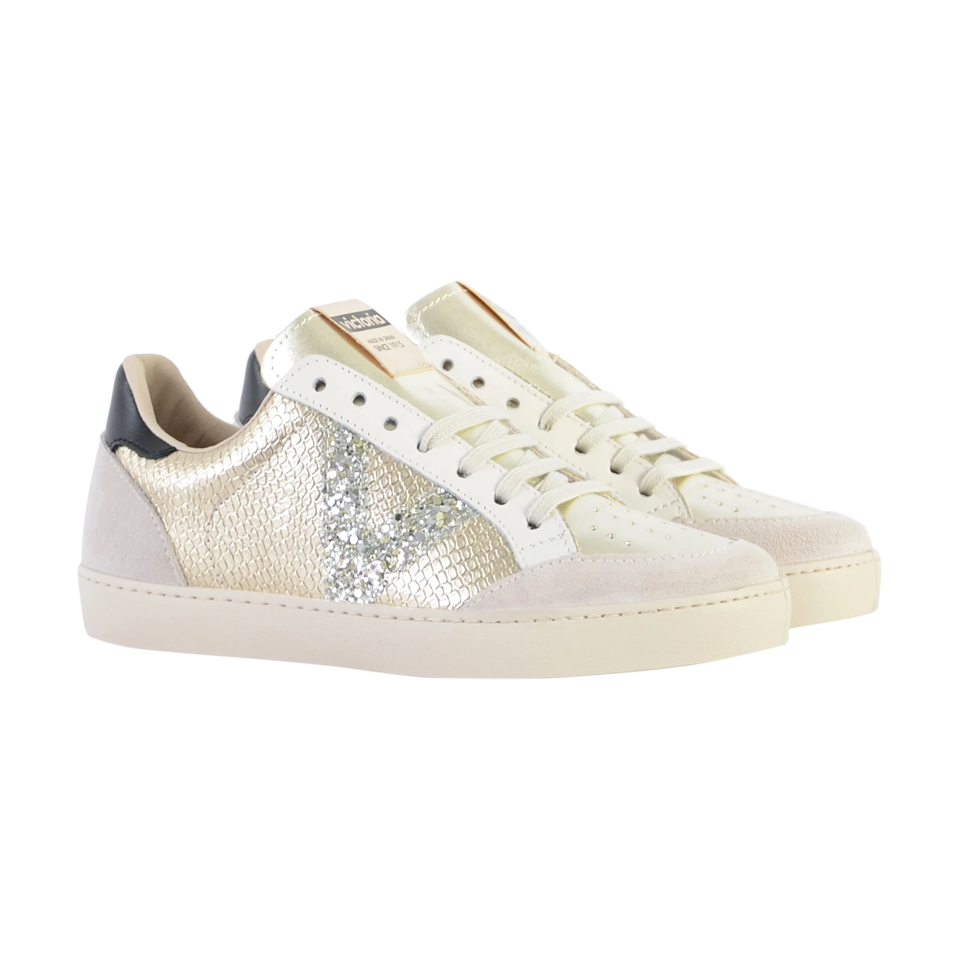 Baskets basses en cuir | Gris