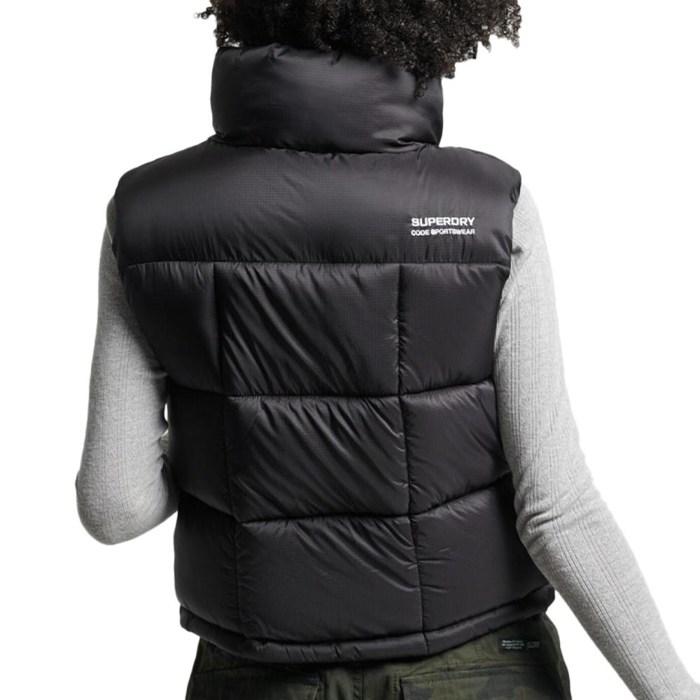 Superdry Doudoune sans manches Noire Femme Superdry Code
