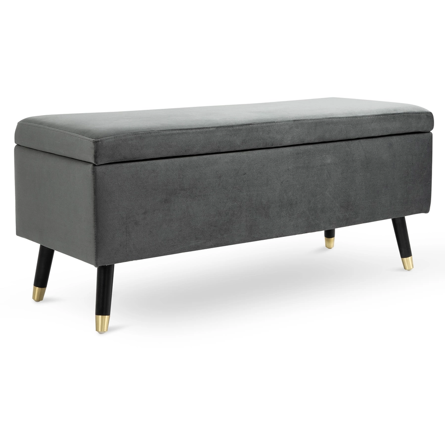 HOMCOM Sitzbank mit Stauraum grau