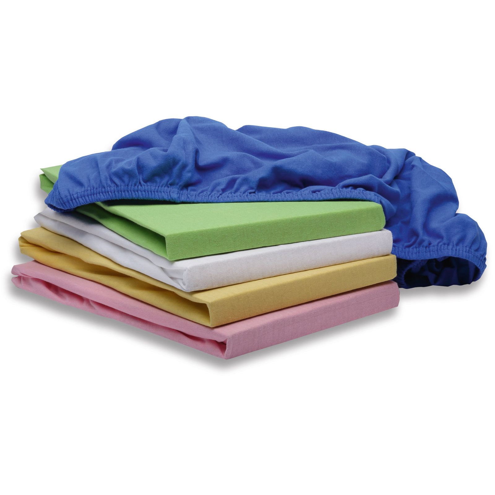 Kinder-Jersey-Bettlaken - blau - 70x140 cm