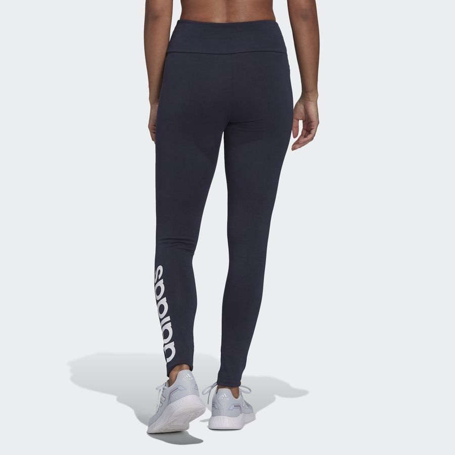 adidas Leggings Loungewear Essentials High Waisted - Bleu Marine/Blanc Femme