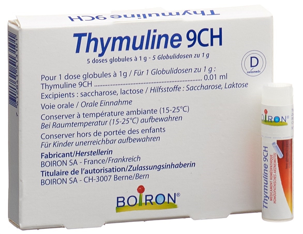 Boiron Thymuline Glob 9 CH 1 Dos