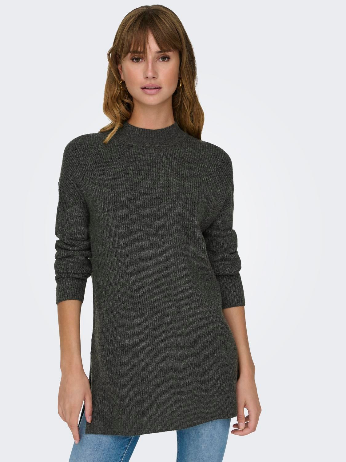 ONLKATIA Strickpullover Dark Grey Melange