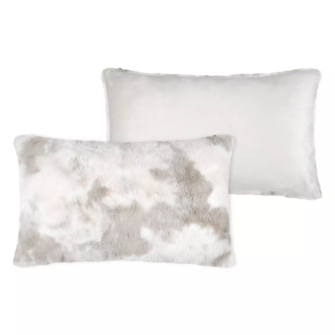 Coussin rectangulaire fausse fourrure (80 cm) Harald Beige