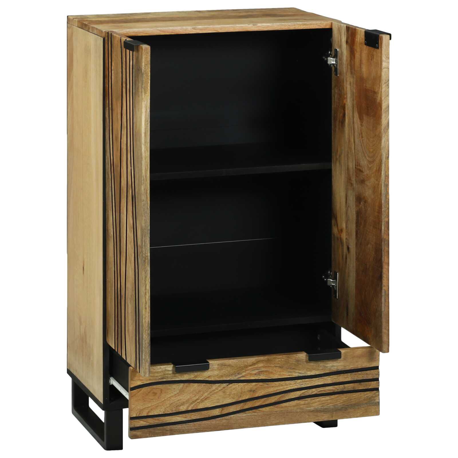 vidaXL Hoge tafel bruin 60 x 33 x 100 cm massief mangohout
