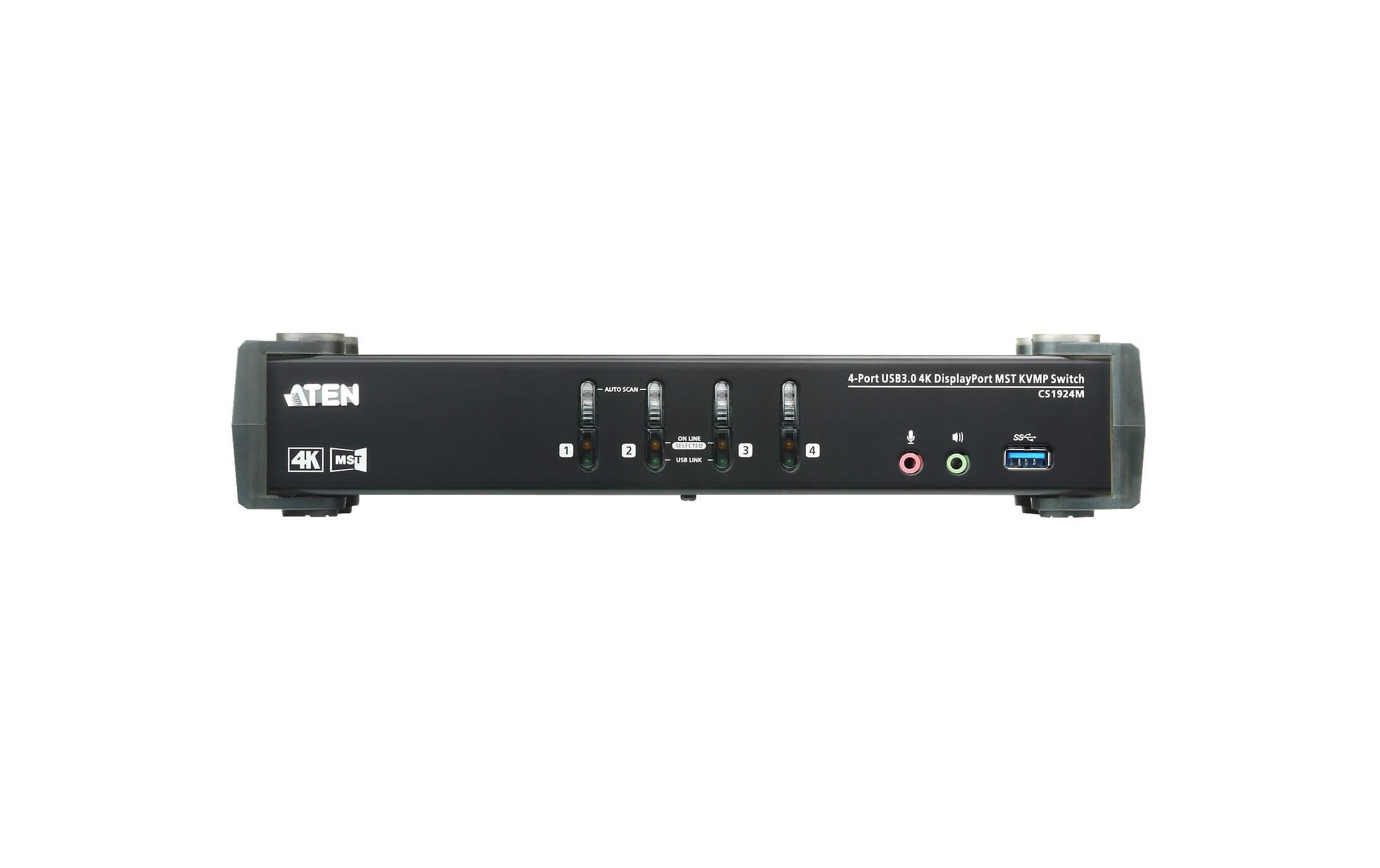 KVM Switch CS1924M<br>DisplayPort KVM-Switch mit eingebautem MST-Hub