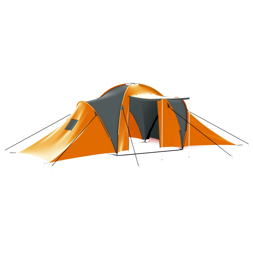 Tenda Vidaxl cinza e laranja