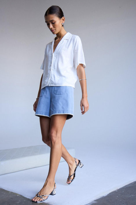 Ichi witte dames blouse