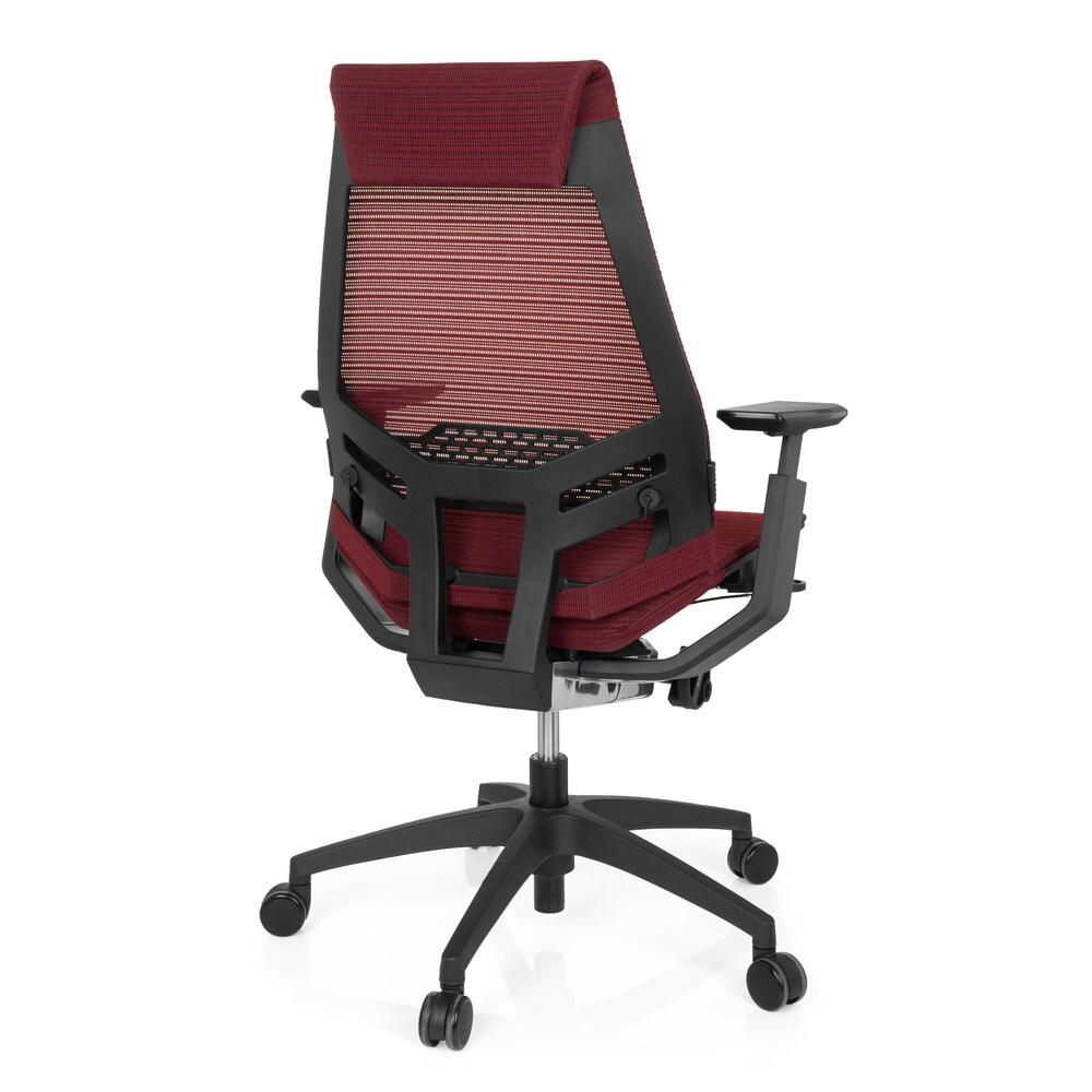 Profi Bürostuhl GENIDIA SMART BLACK Netzstoff mit Armlehnen hjh OFFICE