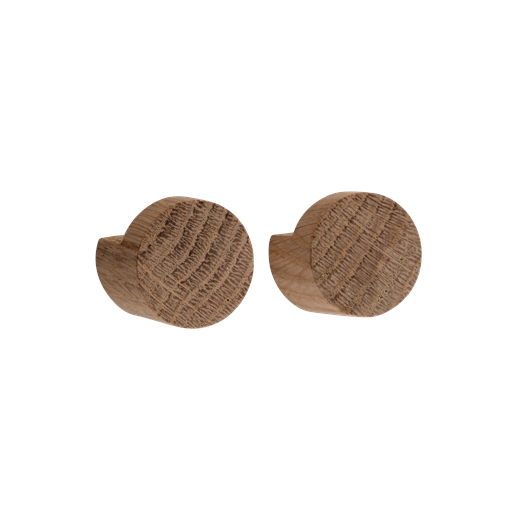 Ekta Wood Knot 2-pak Knage, Oiled