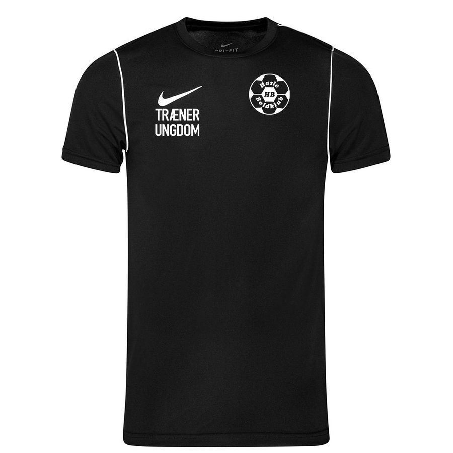 Hasle BK Træner Ungdom T-Shirt - Noir/Blanc