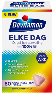 Davitamon Elke Dag Kauwtabletten 60KTB