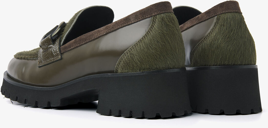 VIA VAI groene via vai loafers jace banks