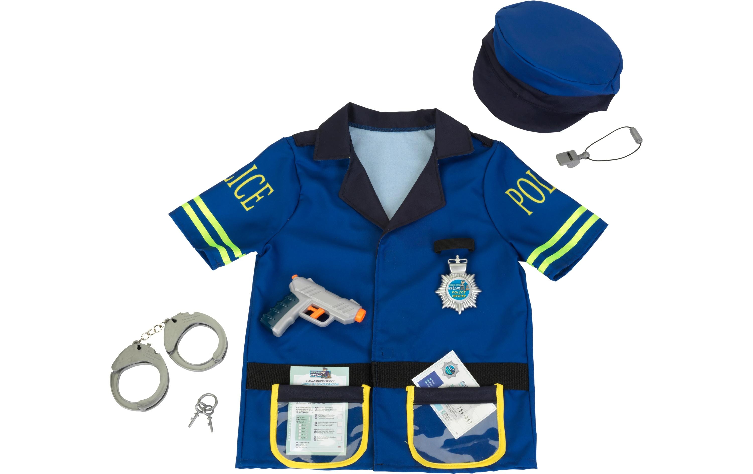 Polizeikostüm mit MützePolizei-Spielset