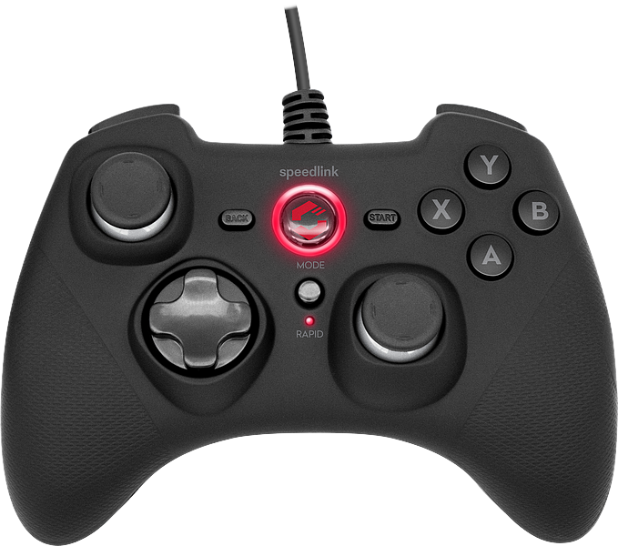 RAIT Gamepad - til PC/PS3/Switch/OLED, sort