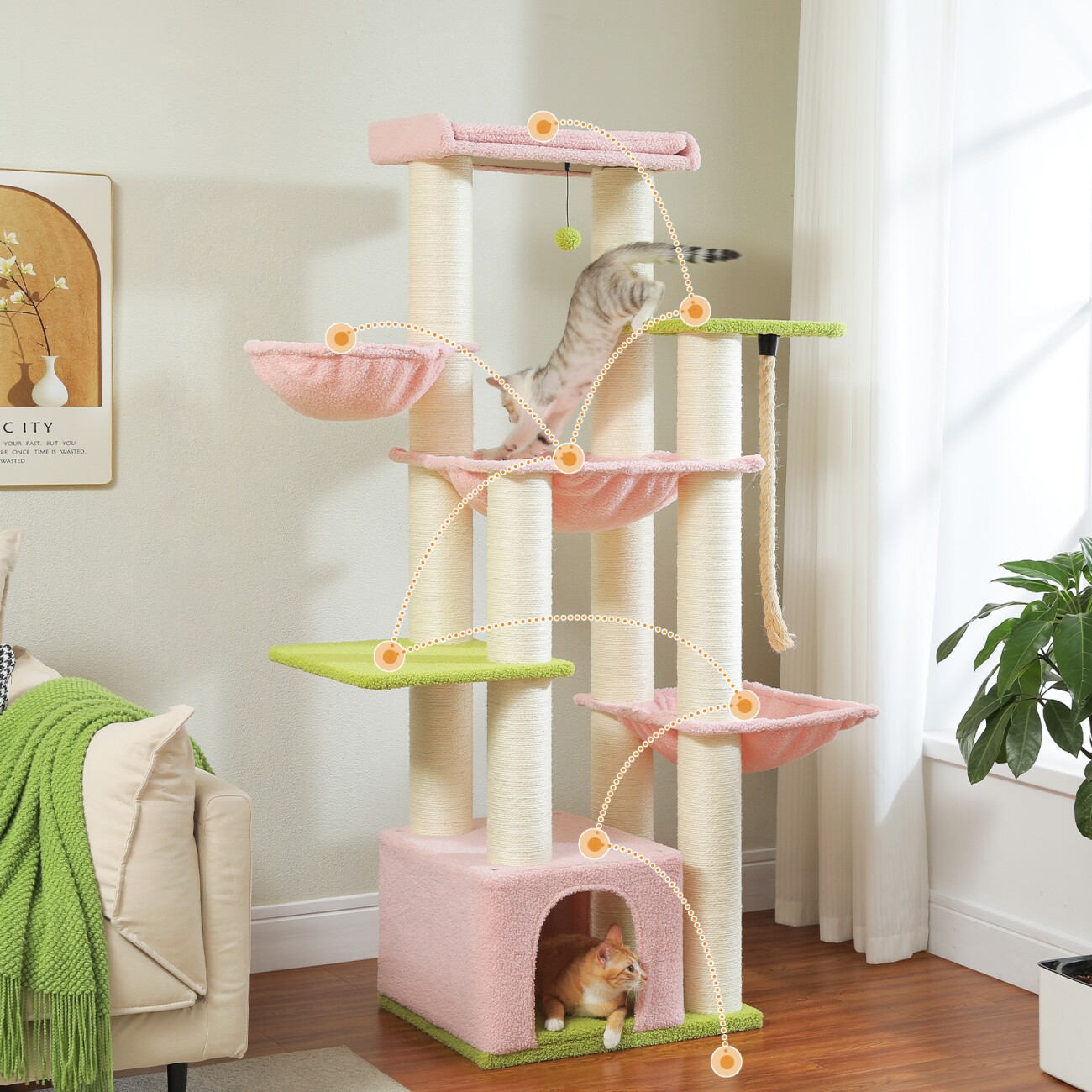 Pawz Road Kratzbaum Grosse Katzen stabil
