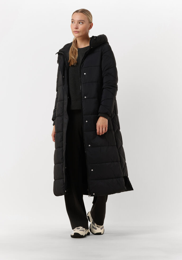 Y.A.S. zwarte y.a.s. gewatteerde jas yaslira long padded coat