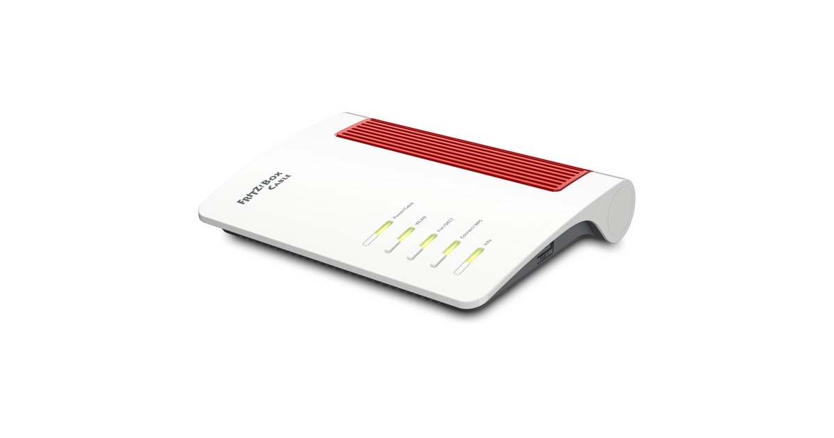 FRITZ!Box 6660 Cable International router  (Wit/rood, Mesh Wi-Fi)