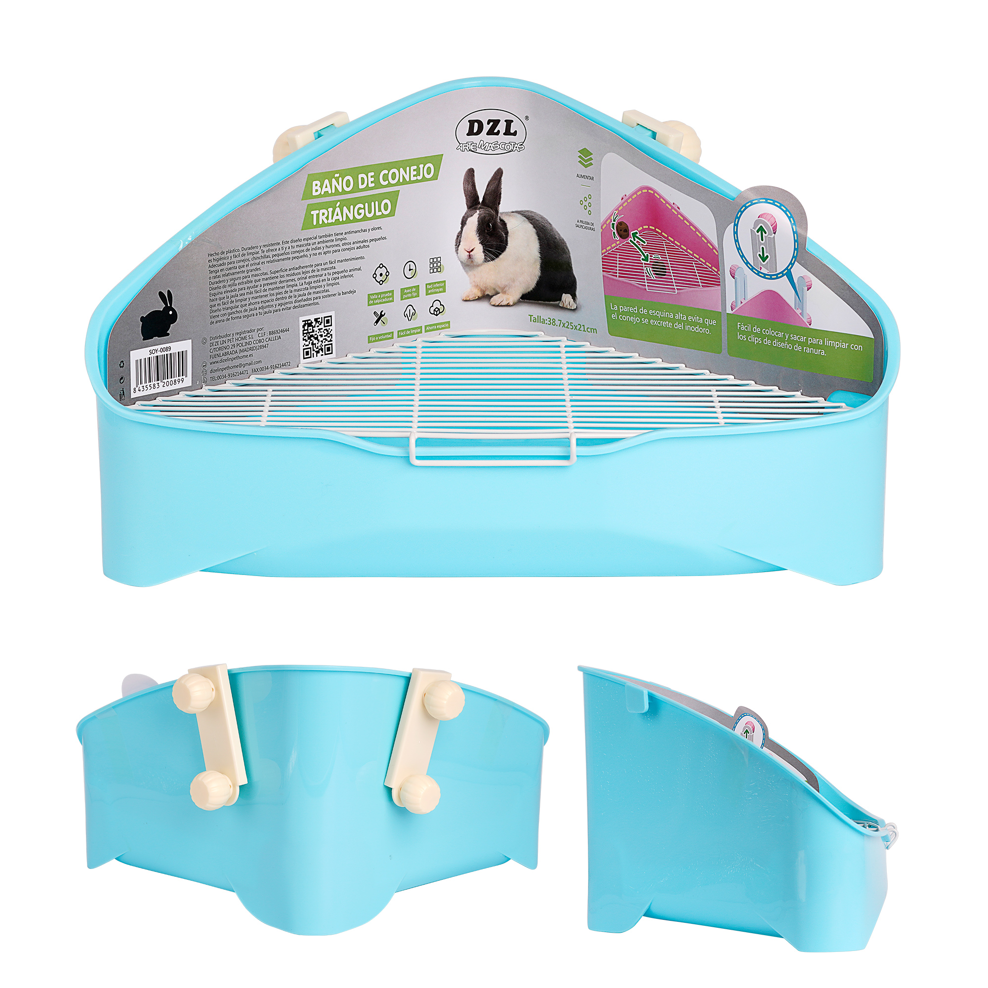 Kit de higiene para coelhos 38,7*25*21cm