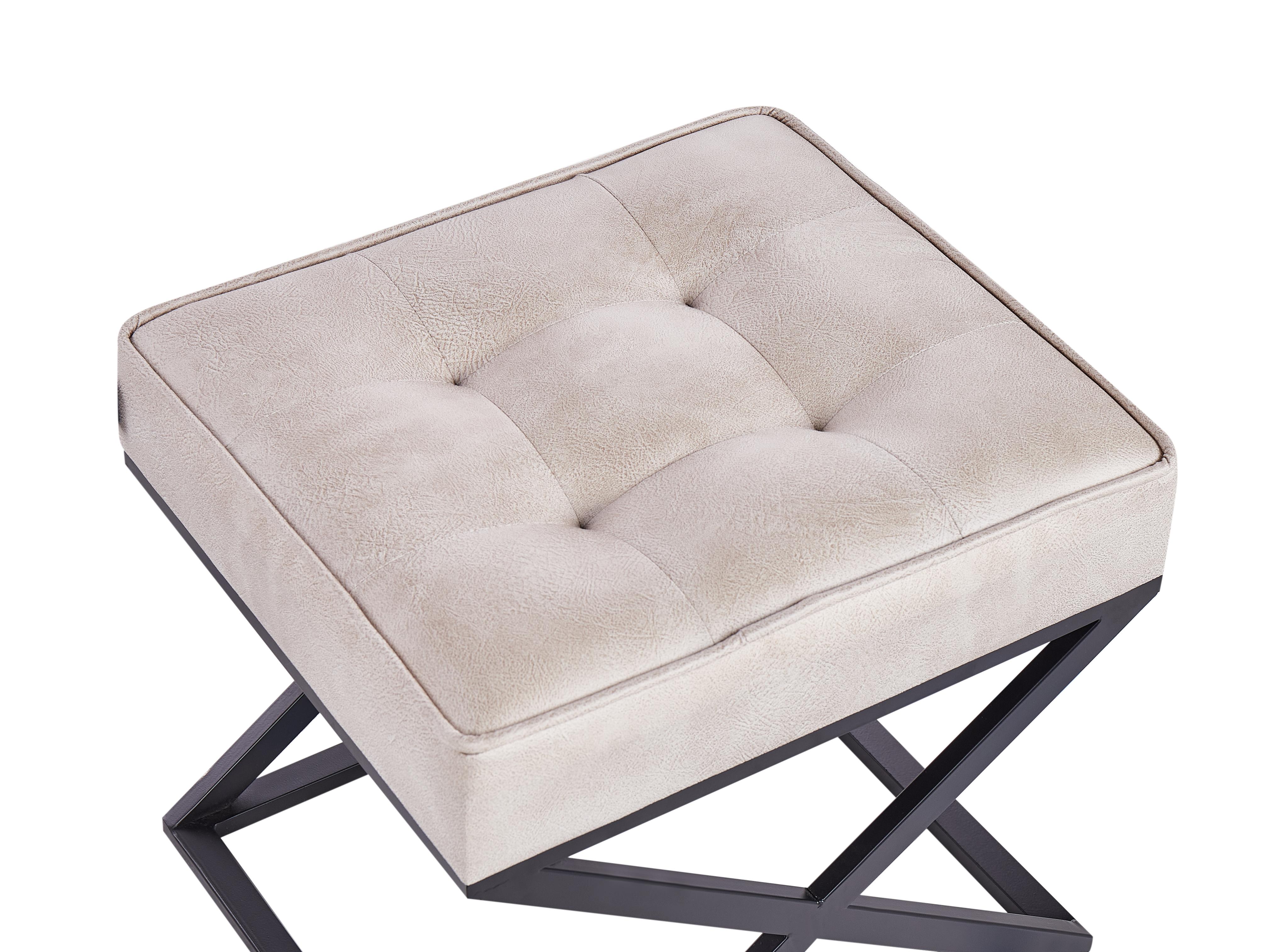 Hocker MURDO Kunstleer Beige