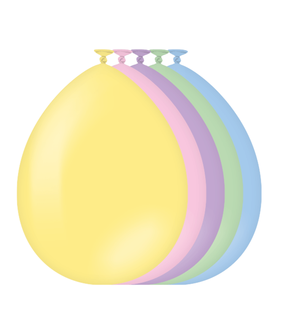 Gekleurde Ballonnen Pastel 30cm 50st