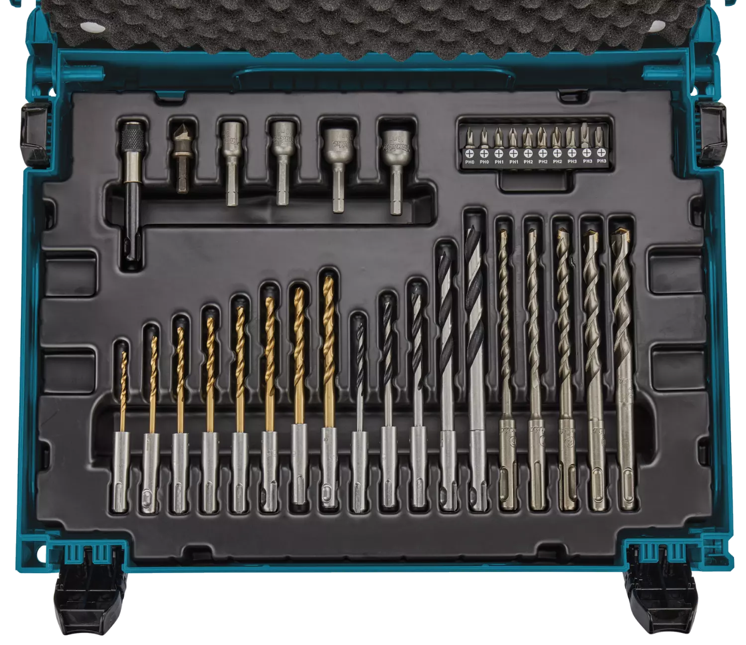Makita B-69478 65-delige boor-/schroefbitset in Mbox - SDS-Plus