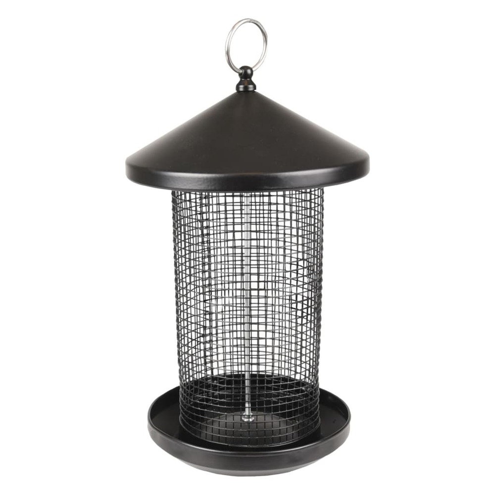 Silo pour mangeoire à oiseaux frode 19 cm métal noir