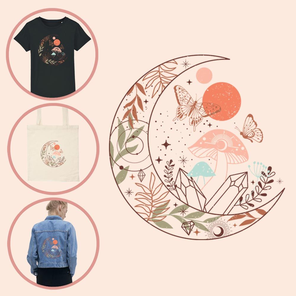 Kleding transfer Moon