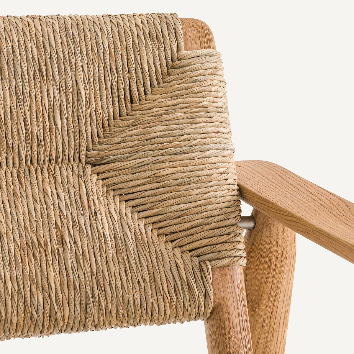 AM.PM<br>Poltrona em carvalho e palha, design Abondance E.Gallina