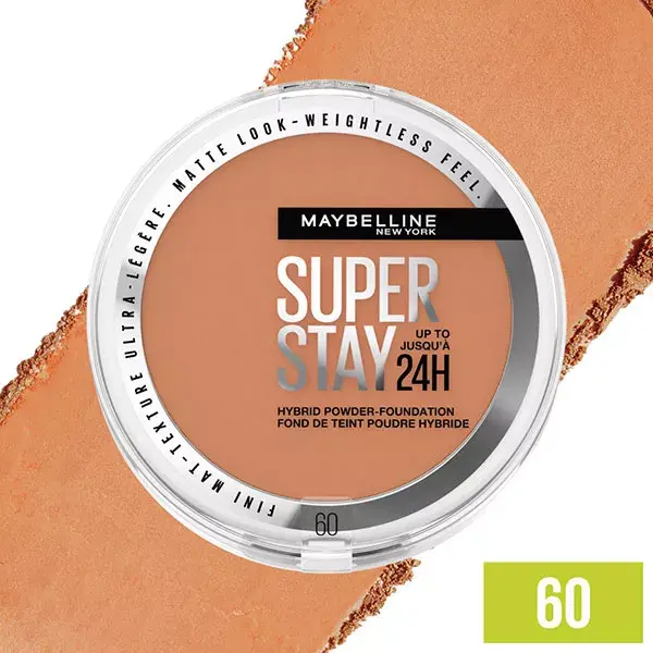 Base em Pó Híbrida Superstay 24h da Maybelline New York, nº 60, 9g