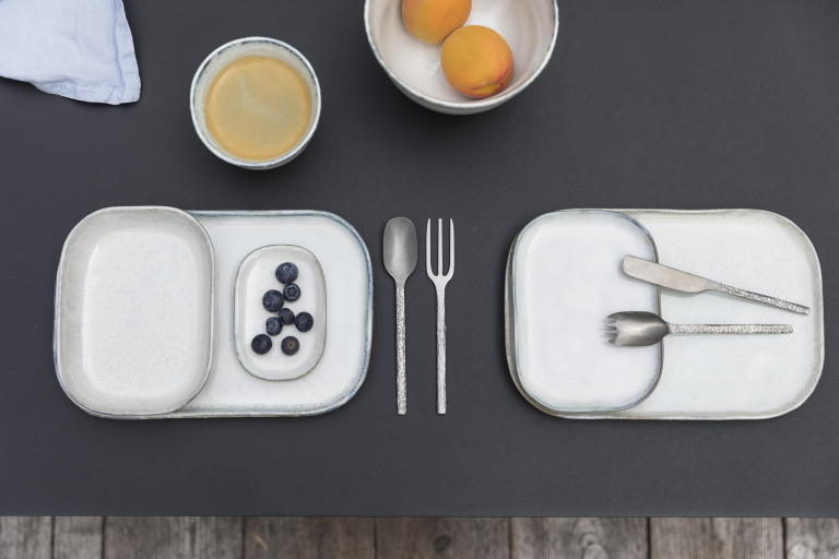 Serax La Nouvelle Table by Merci onderbord 23x32 set van 4 Ocher/Brown