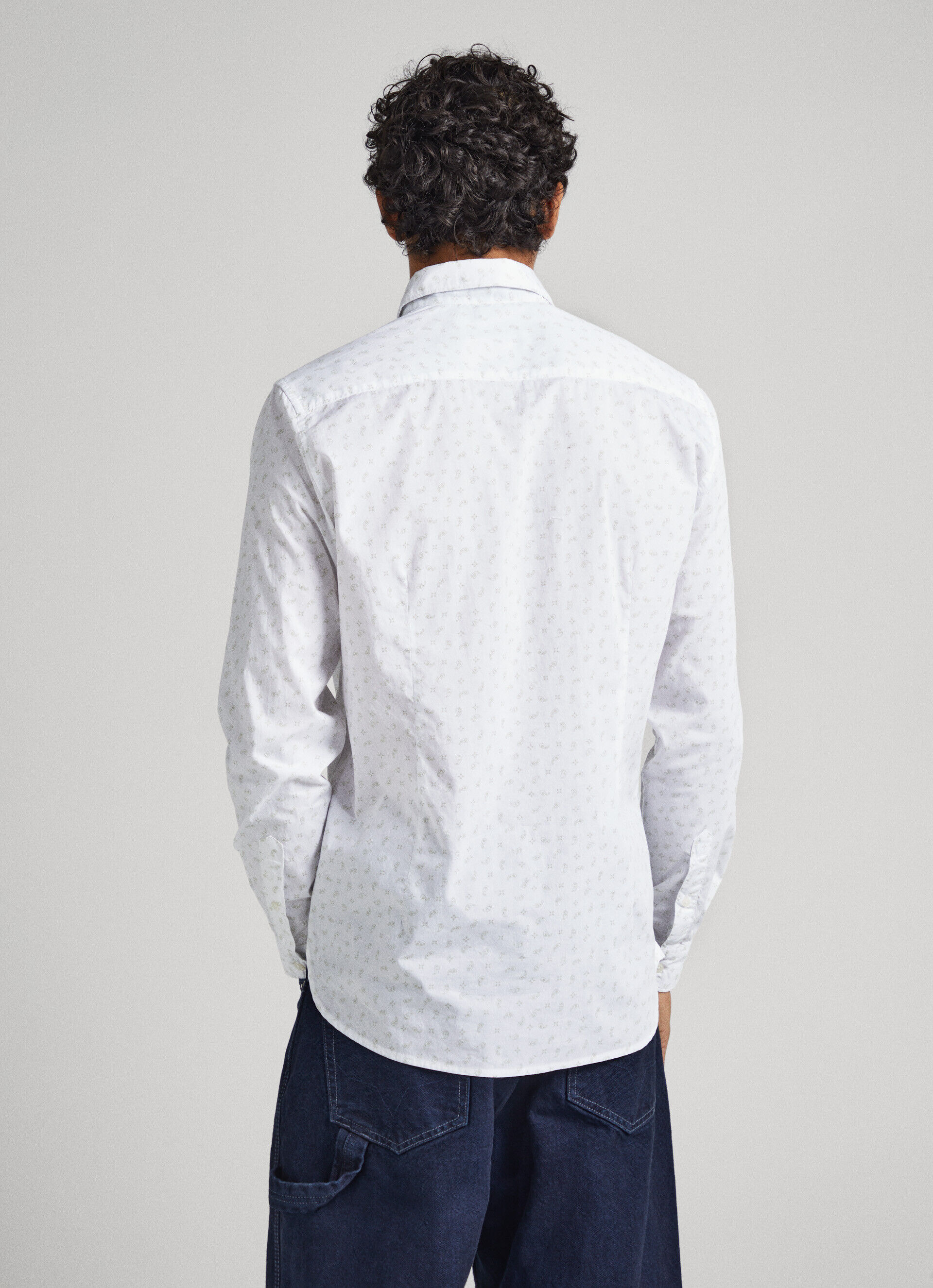 CAMISA DE POPELINE SLIM FIT - branca