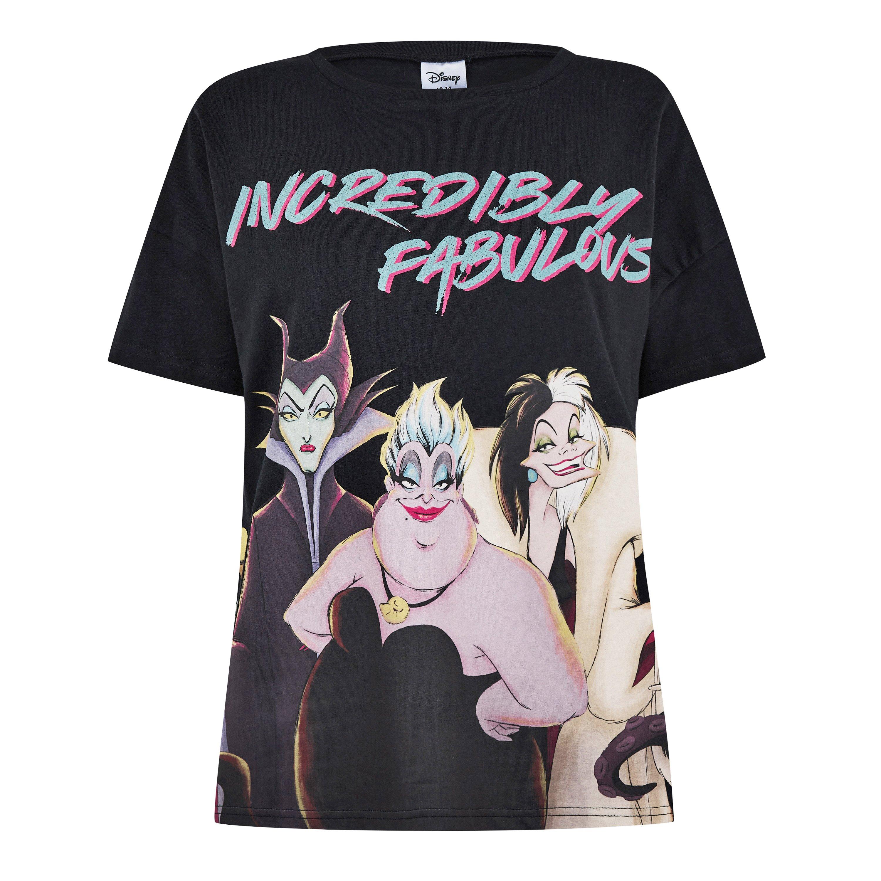 Character Ladies Disney Villans Short Sleeve Pj Set