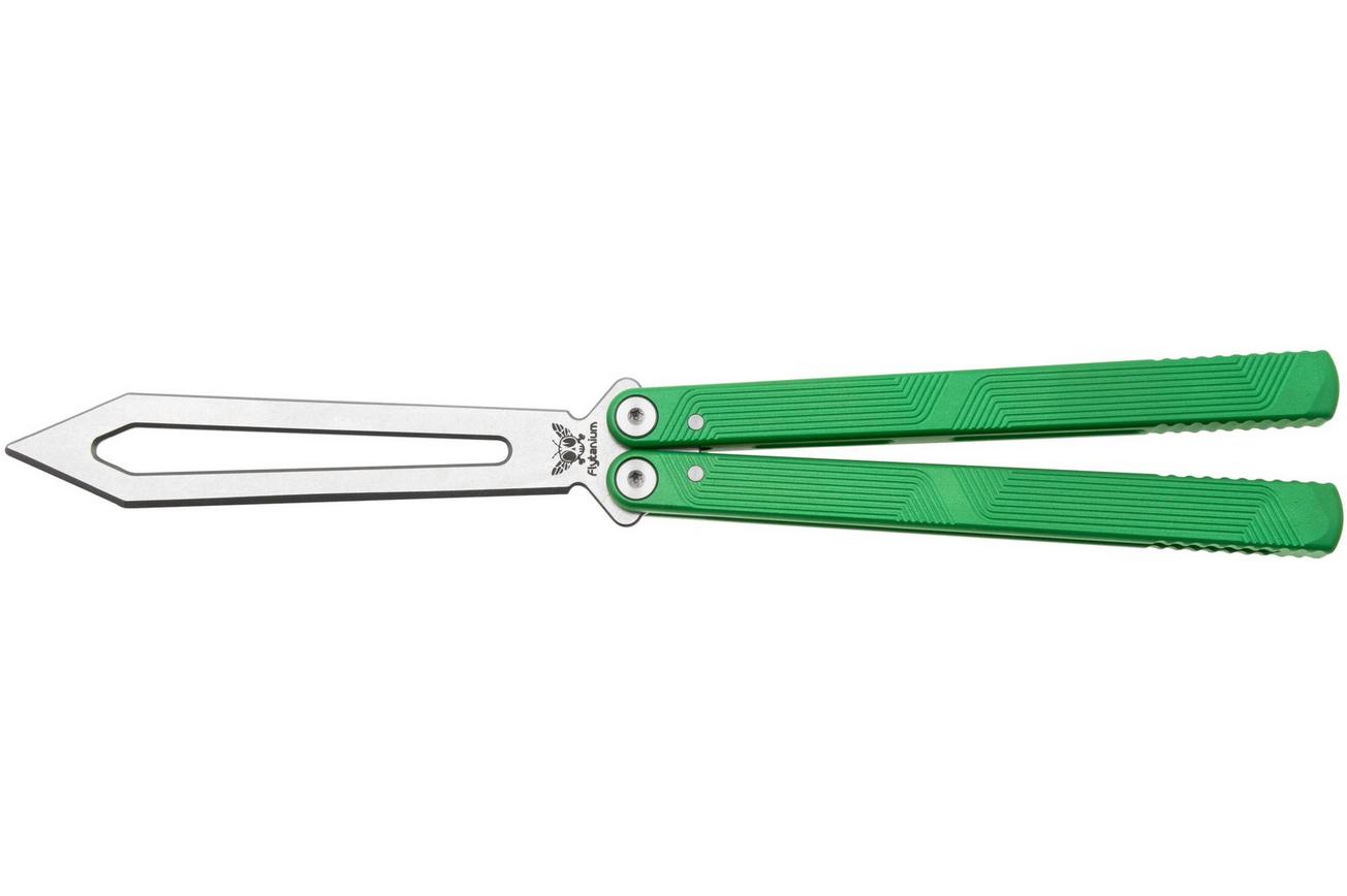 Flytanium Zenith Trainer 2.0 1385RGS Stonewash, Radioactive Green Aluminum, vlindermes trainer