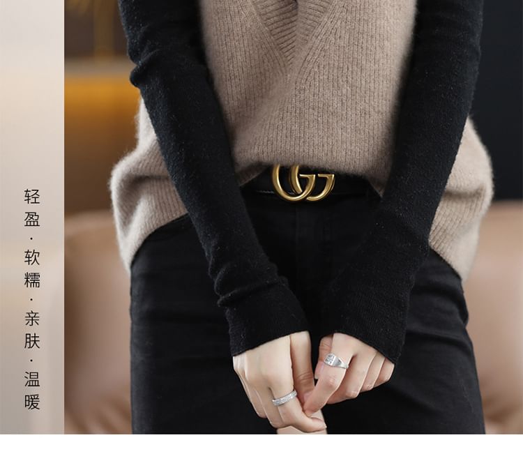 Gistinty - V-hals effen vest