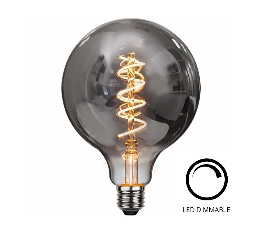 Highlight E27 9Watt Smoke Spiraal 95mm  Dimbaar