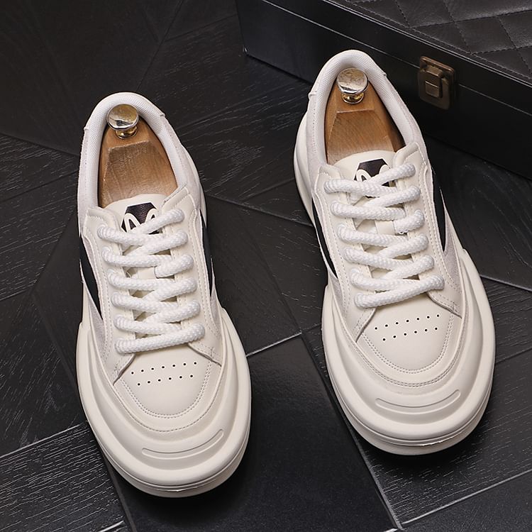 Mr Ozera - Platformsneakers met panelen