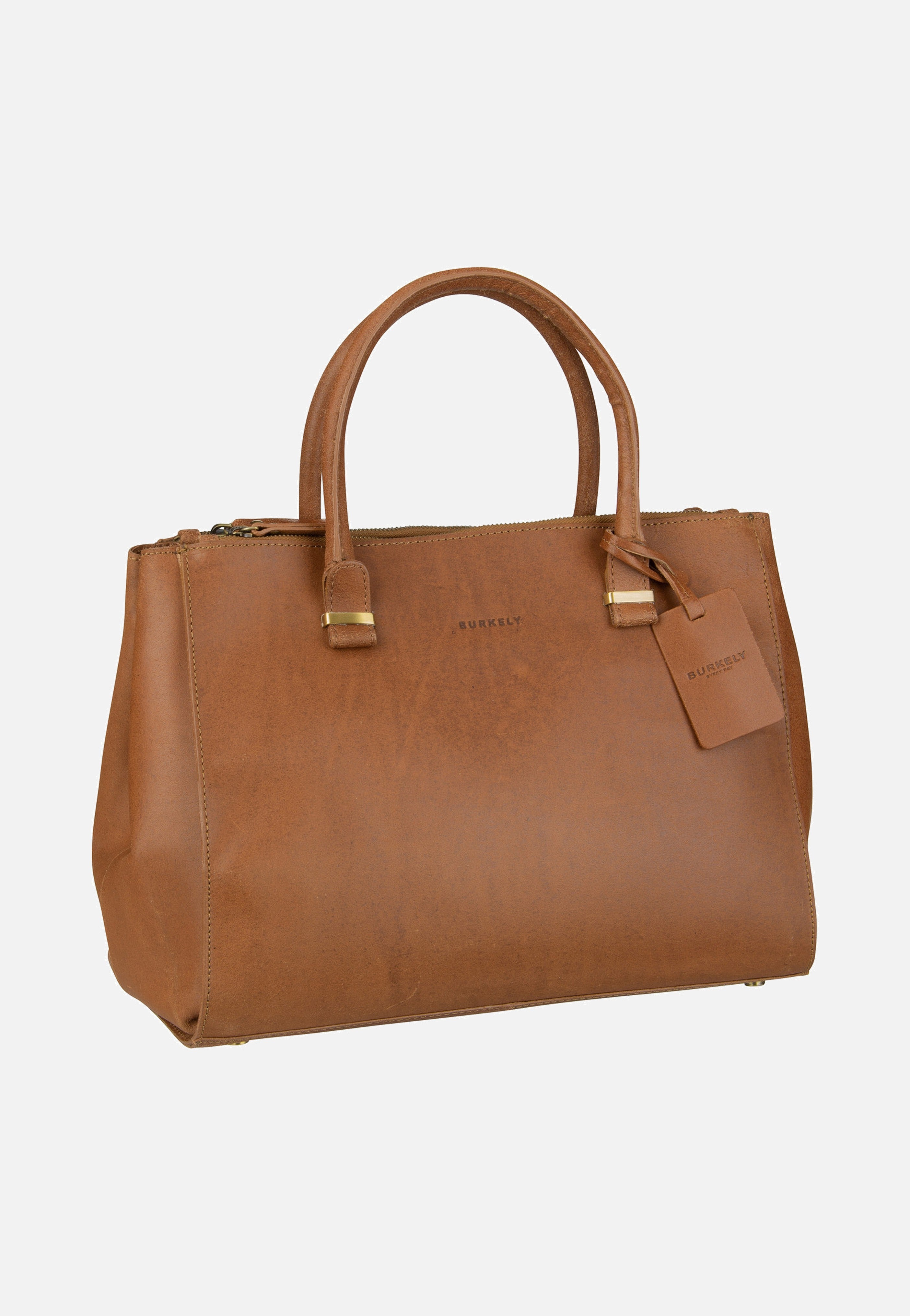 Vintage Wieske 2-Zipper 6971 Cognac - Bowling Bag